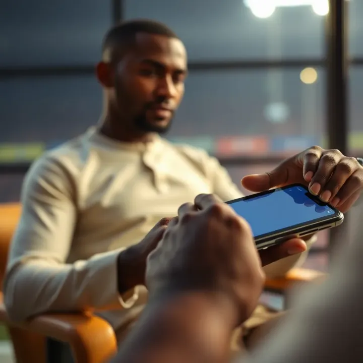 Smooth Withdrawal Experience on Nigerian Betting Platforms User withdrawing funds smoothly from a Nigerian betting platform on a smartphone