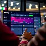 User interface showing Betway affiliate app dashboard with earnings and promotional tools