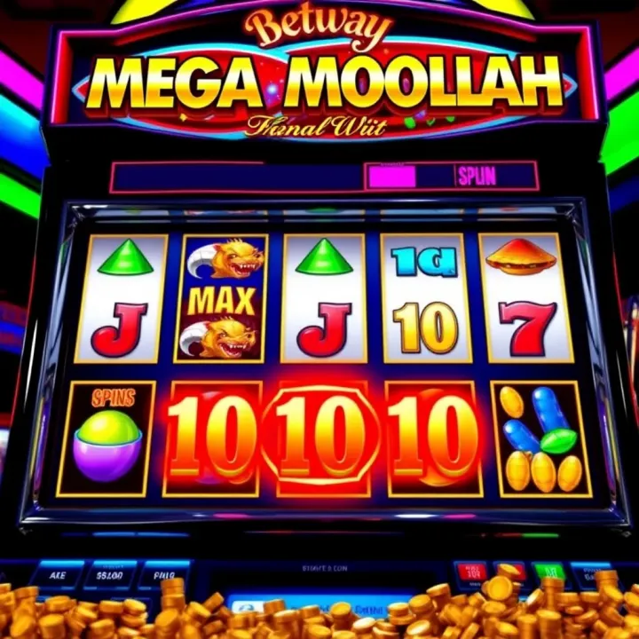 Colorful slot machine reels displaying symbols and a jackpot jackpot highlight