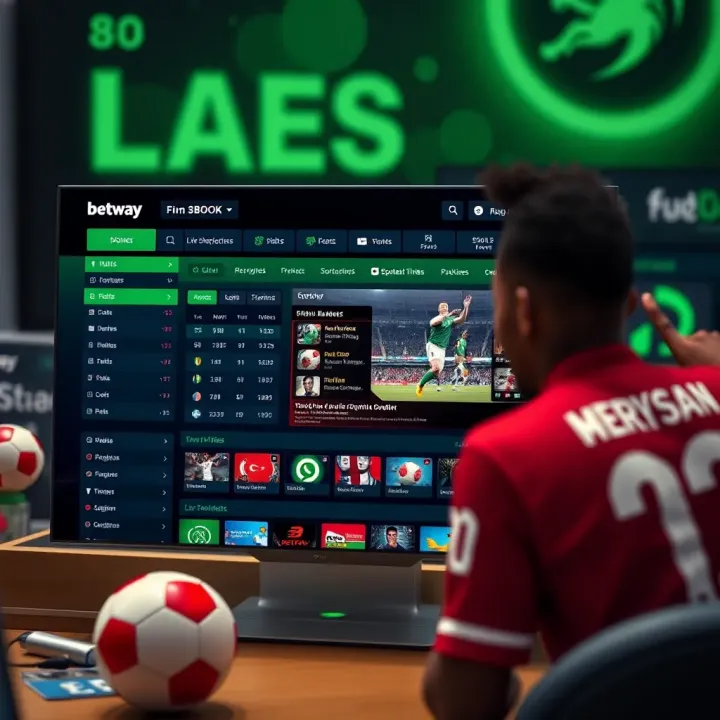 Betway Nigeria online sportsbook interface showcasing diverse betting markets and live sports events