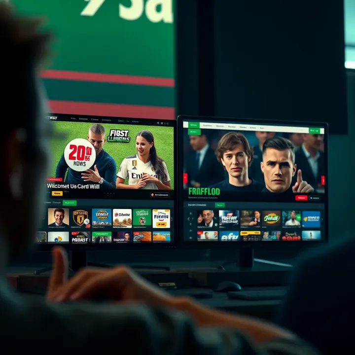 Comparison between the old Betway platform and the modern interface highlighting usability improvements