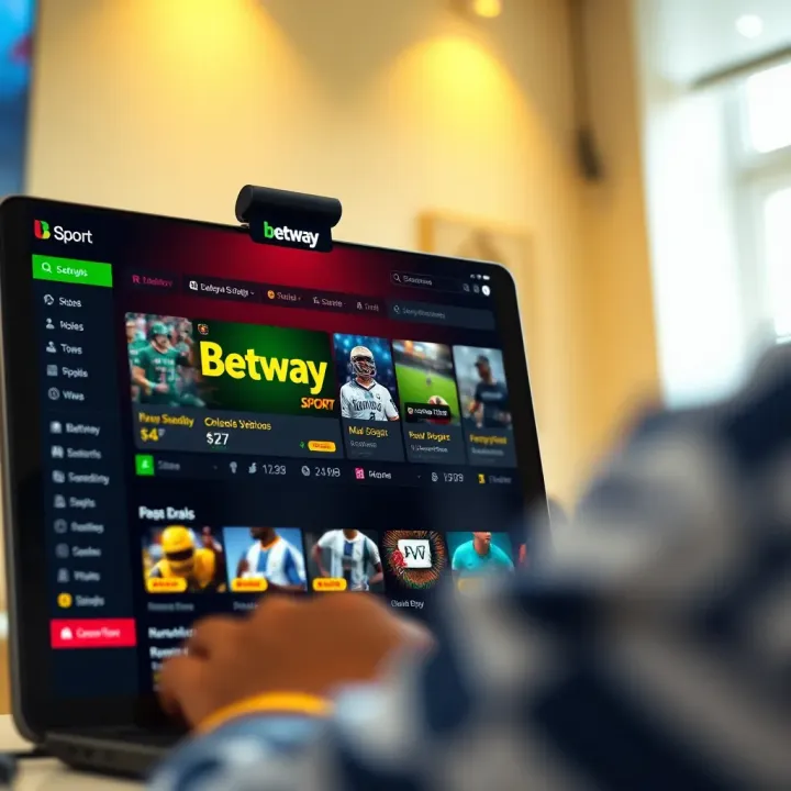 Betway Sport online platform interface showing diverse sports betting options available in Nigeria