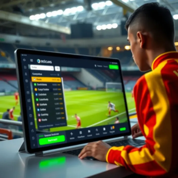 Safe sports betting interface highlighting secure transactions and betting options