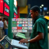 Illustration showing Nigerian network providers compatible with Betway airtime funding