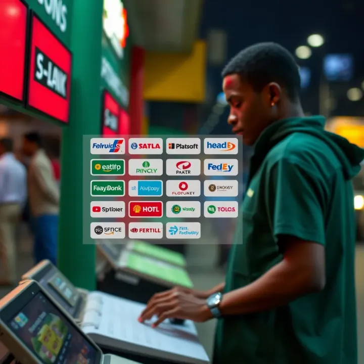 Illustration showing Nigerian network providers compatible with Betway airtime funding