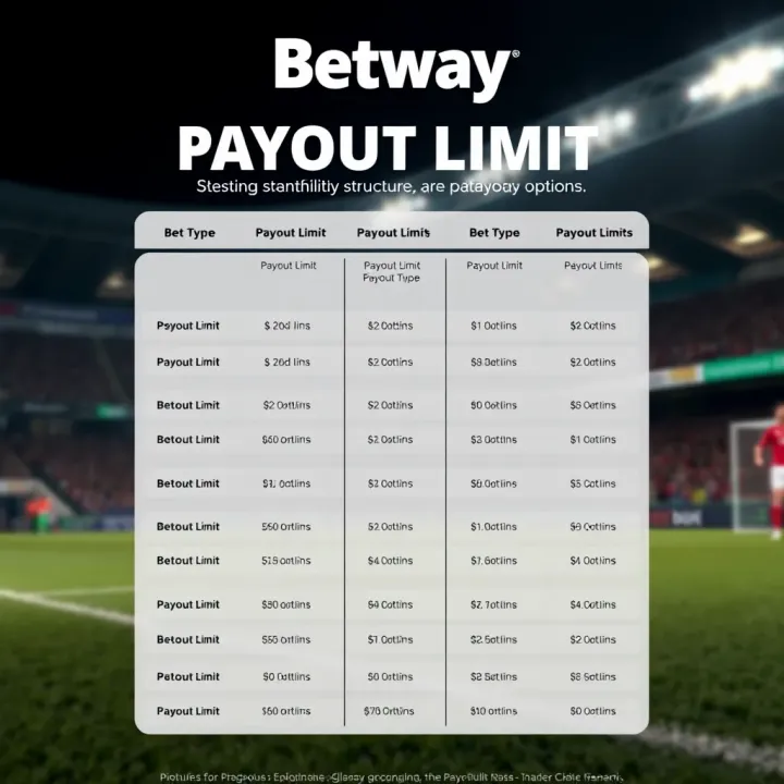 Diagram illustrating different payout limit tiers set by Betway Nigeria for various bet types